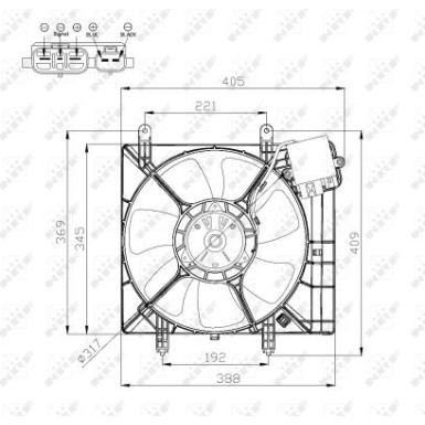 NRF Kühlerlüfter 47575 NRF Kühlerlüfter 47575
