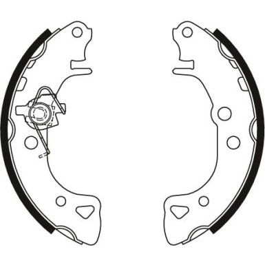 70 461 008 Bremsbacken | CITROEN AX,Saxo,PEUGEOT 106 86 | GS8271