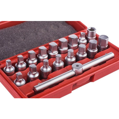 OK-02.0662 Schlüsselsatz für Íldeckel, 3/8, 18 Teile