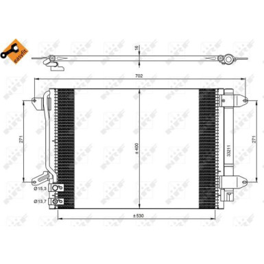 Kondensator, Klimaanlage EASY FIT 350028