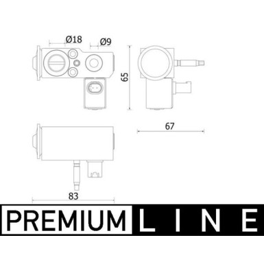 MAHLE Expansionsventil, Klimaanlage | AVE 141 000P
