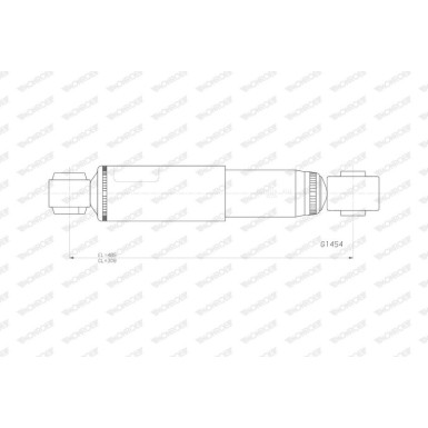 MONROE ORIGINAL HA li/re | NISSAN NV 200 10 | G1454 MONROE ORIGINAL HA li/re | NISSAN NV 200 10 | G1454