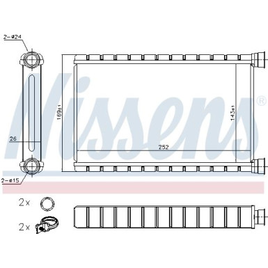 Heizkühler PKW BMW 3 E90 05 FIRST FIT 70527