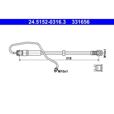 Bremsschlauch | 24.5152-0316.3