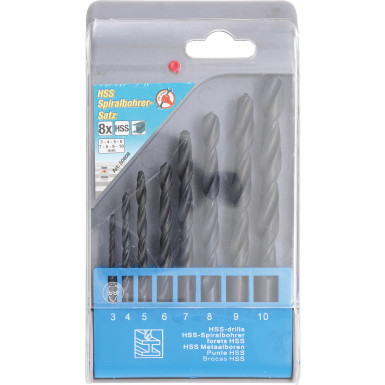 BGS HSS-Spiralbohrer-Satz 3 - 10 mm 8-tlg BGS Do it yourself 50808