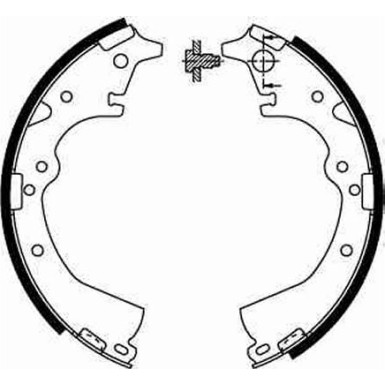 82 461 017 Bremsbacken | TOYOTA Hilux,Land Cruiser,Hiace 80 | GS8184