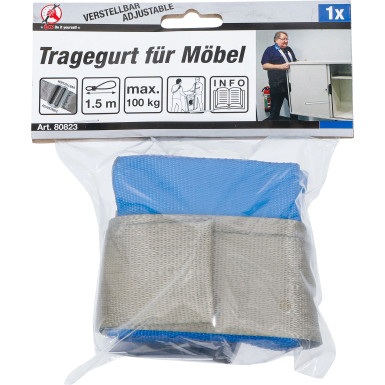 BGS Tragegurt für Möbel verstellbar 100 kg BGS Do it yourself 80823
