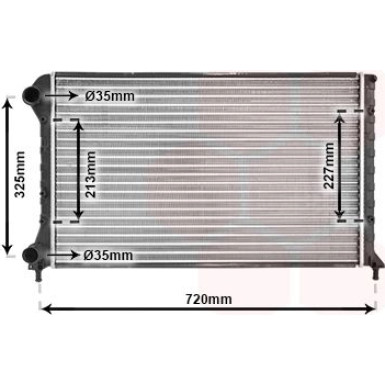 VAN WEZEL Kühler, Motorkühlung 17002261 VAN WEZEL Kühler, Motorkühlung 17002261