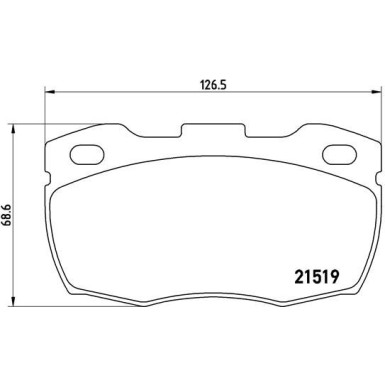 BREMBO Bremsklötze VA | LAND ROVER | P 44 015