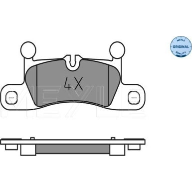 025 247 2116 Bremsbelagsatz, Scheibenbremse MEYLE-ORIGINAL: True to OE.
