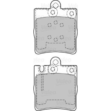 VALEO Bremsbeläge 598447