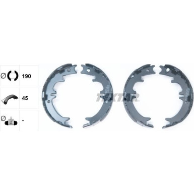 91060500 Bremsbackensatz, Feststellbremse 91060500 Bremsbackensatz, Feststellbremse