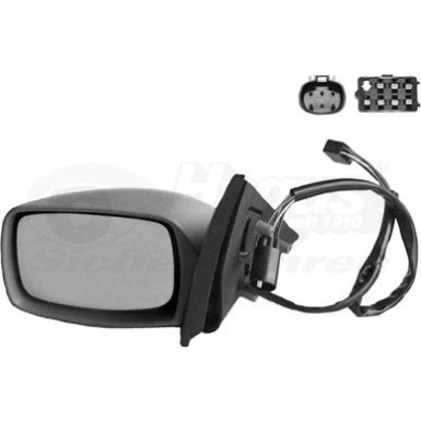 X-Spiegel re. elektr FORD Escort V, 1990 - 1995 HAGUS 1856808