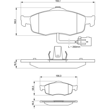 Bremsklötze | FORD Mondeo | 0 986 424 359 Bremsklötze | FORD Mondeo | 0 986 424 359
