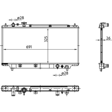 Kühler, Motorkühlung | CR 183 000S Kühler, Motorkühlung | CR 183 000S
