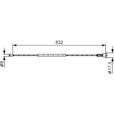 1 987 477 661 Seilzug, Feststellbremse