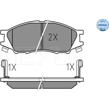 Bremsbelagsatz Nissan P. Almera N16 02- Mit Sensor | 025 246 4815/W