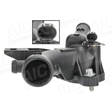 Kühlmittelflansch mit Dichtung und Senso 73508