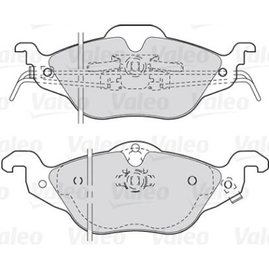 VALEO Bremsbeläge 301322