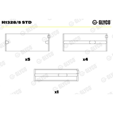 Kurbelwellenlager | H1328/5 STD