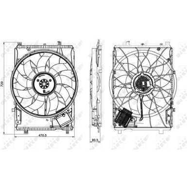 NRF Kühlerlüfter 47853