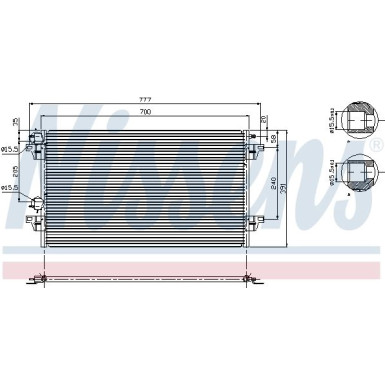 Kondensator PKW RENAULT LAGUNA II 04 FIRST FIT 94856