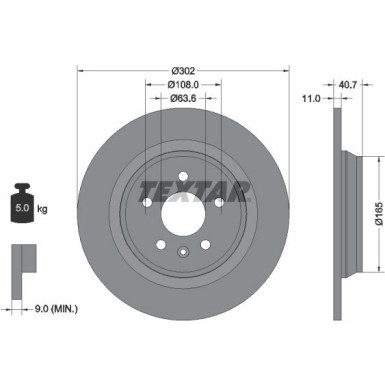 Bremsscheibe Volvo T. S60/S80/V60/V70/Xc70 07 PRO 92162903