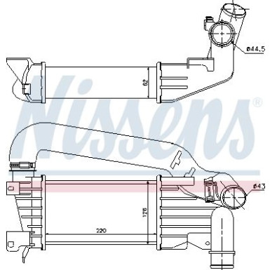 Ladeluftkühler PKW | OPEL Astra H 04 | 96592
