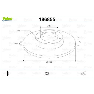 VALEO Bremsscheibe VALEO Bremsscheibe