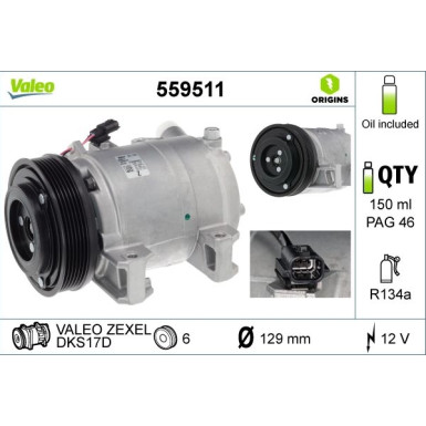 Kompressor, Klimaanlage | 559511