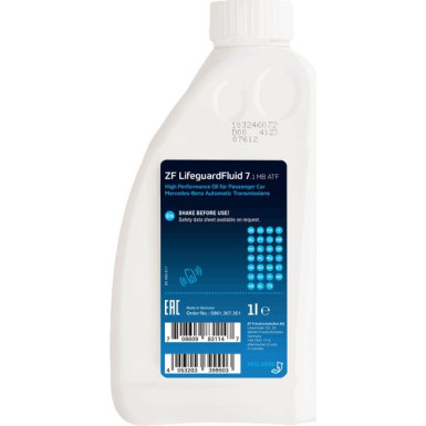 ZF Lifeguard Fluid 7.1 MB ATF | 1 Liter, Getriebeöl für Kits | 5961.307.351
