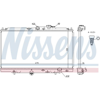 Wasserkühler PKW | HONDA Accord (CD) | 62258