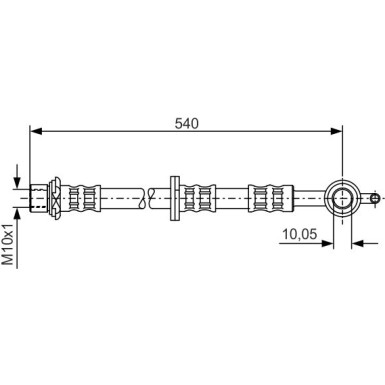 Bremsschlauch | TOYOTA,FAW | 1987476837