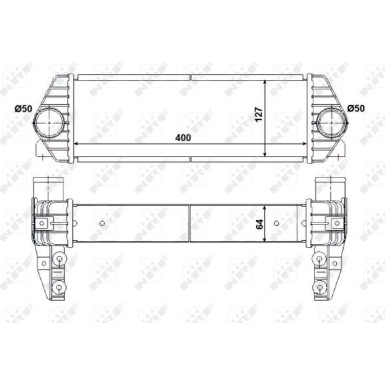 NRF Ladeluftkühler 30516