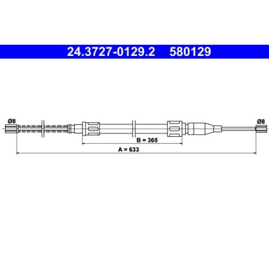 ATE Handbremsseil Seilzug Festellbremse