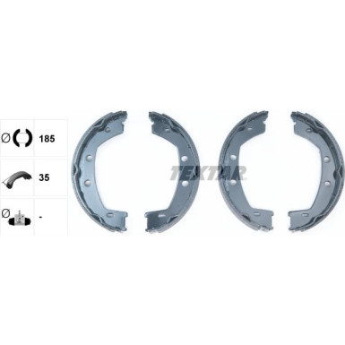 91067800 Bremsbackensatz, Feststellbremse 91067800 Bremsbackensatz, Feststellbremse