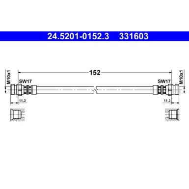 Bremsschlauch | 24.5201-0152.3