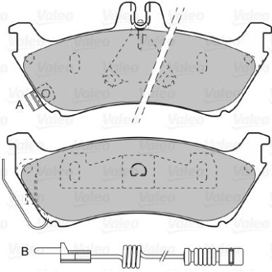 VALEO Bremsbeläge 598813