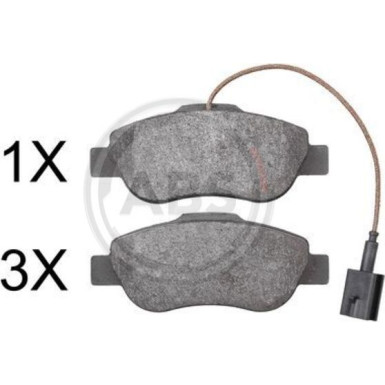 A.B.S. Bremsbeläge 37824