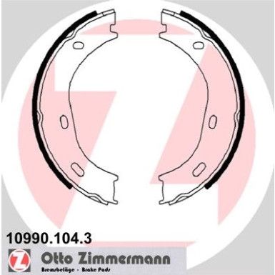 ZIMMERMANN Bremsbacken | 10990.104.3