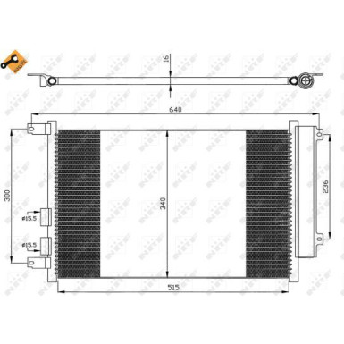 Kondensator, Klimaanlage EASY FIT 35499