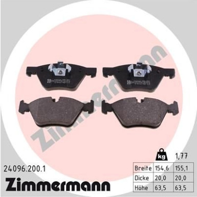 ZIMMERMANN Bremsbeläge