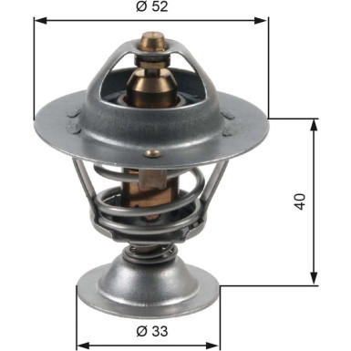 Gates Thermostat LAND ROVER Discovery 2.5 TH31588G1