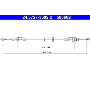 24.3727-3602.2 Seilzug, Feststellbremse