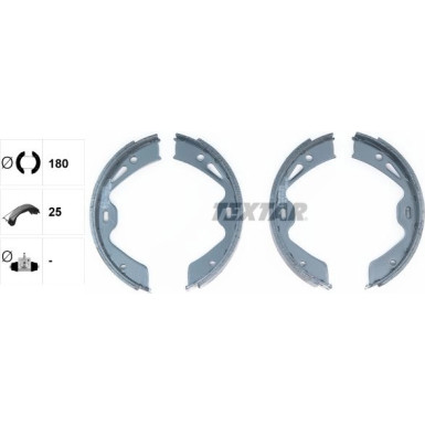 91076700 Bremsbackensatz, Feststellbremse 91076700 Bremsbackensatz, Feststellbremse