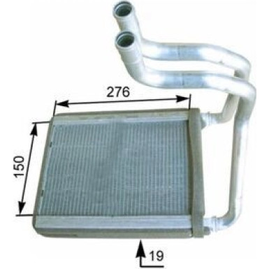 Wärmetauscher, Innenraumheizung BEHR Premium Line AH 175 000P