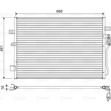 VALEO Klimaanlagenkühler 822625