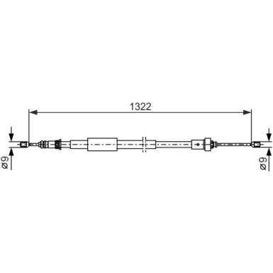 1 987 482 385 Seilzug, Feststellbremse 1 987 482 385 Seilzug, Feststellbremse