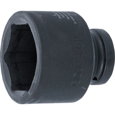BGS Kraft-Steckschlüssel-Einsatz Sechskant | Antrieb Innenvierkant 25 mm (1"""") | SW 60 mm | 5860