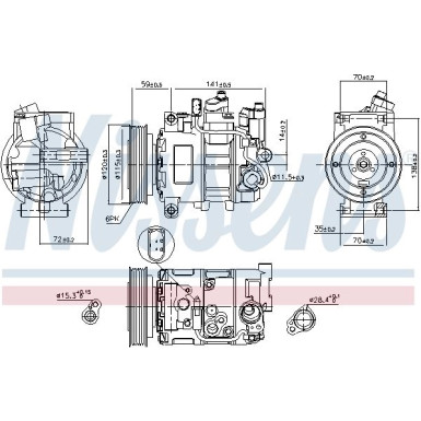Kompressor PKW AUDI A6/S6 04- 2.4IV624V FIRST FIT 89111